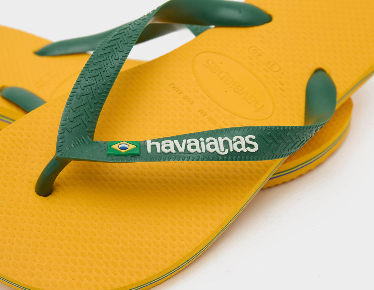 Havaianas Brasil Logo Flip Flops