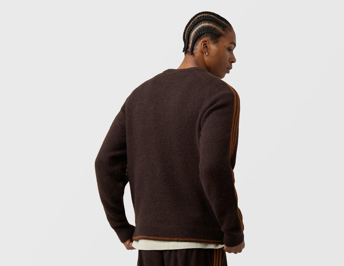 adidas Originals 3-Stripes Knit Crew Sweatshirt