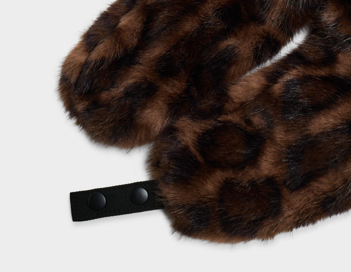New Era Leopard Faux Trapper