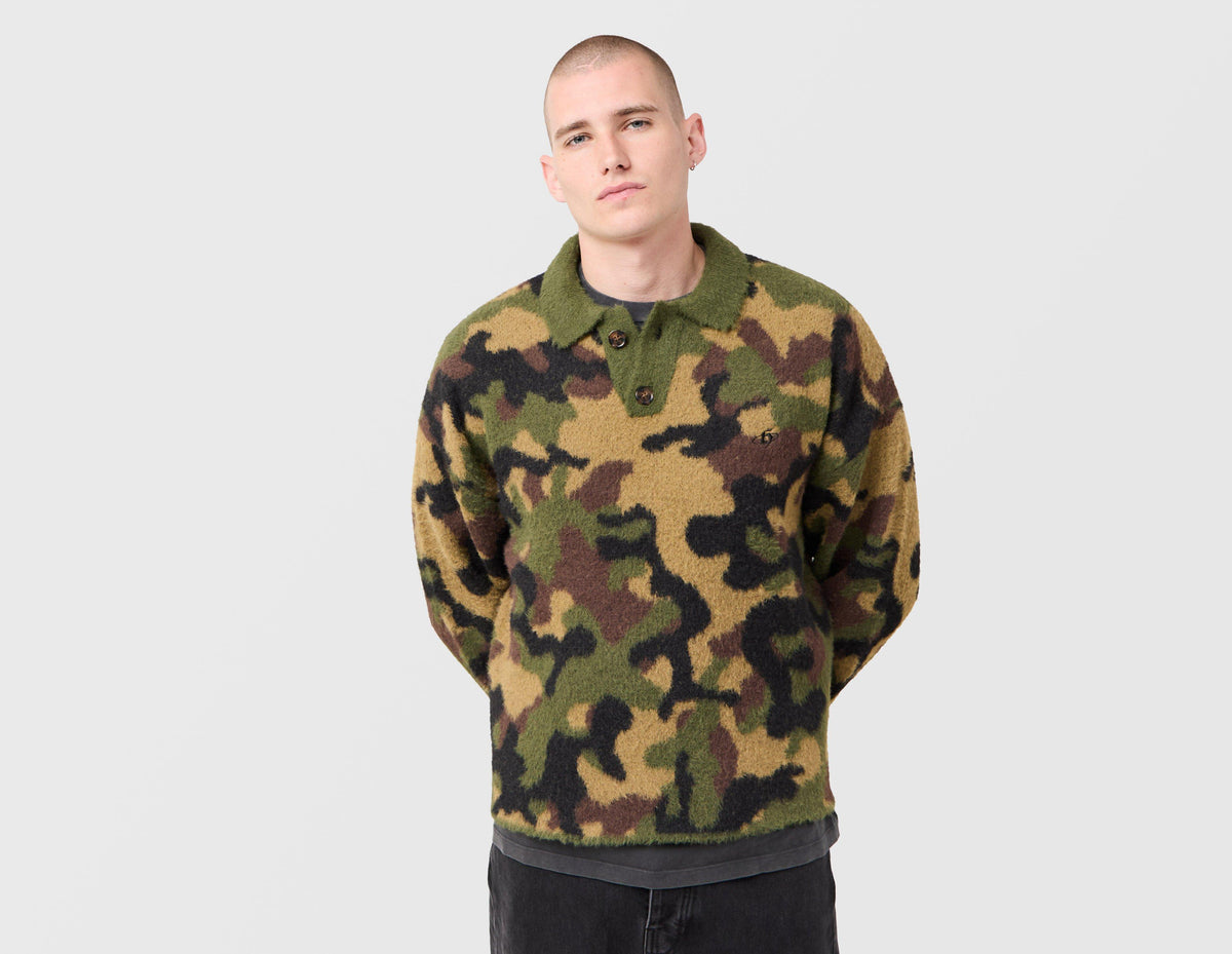 Home Grown Camo Knit Polo