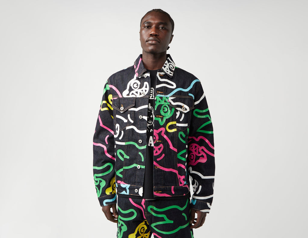 ICECREAM Jumbo Running Dog AOP Denim Jacket