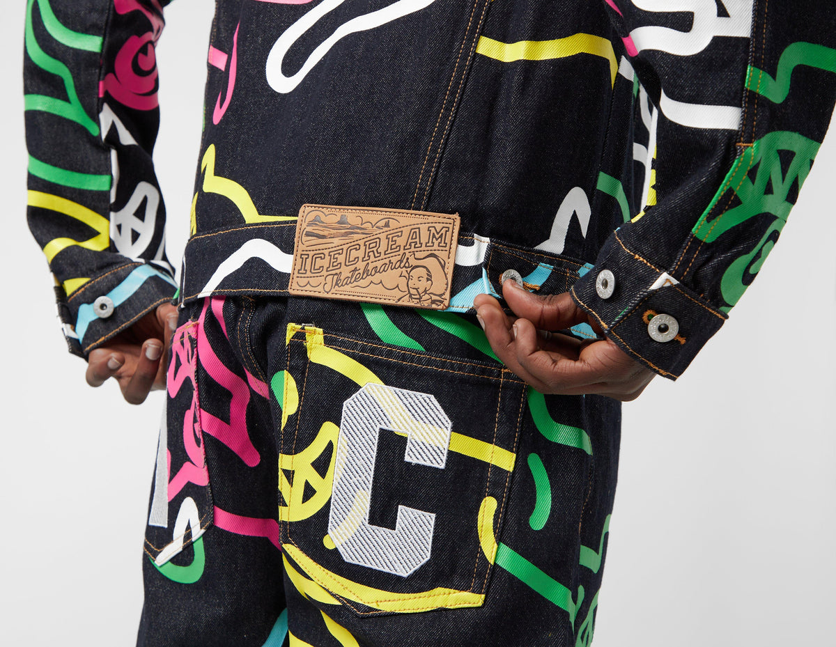 ICECREAM Jumbo Running Dog AOP Denim Jacket