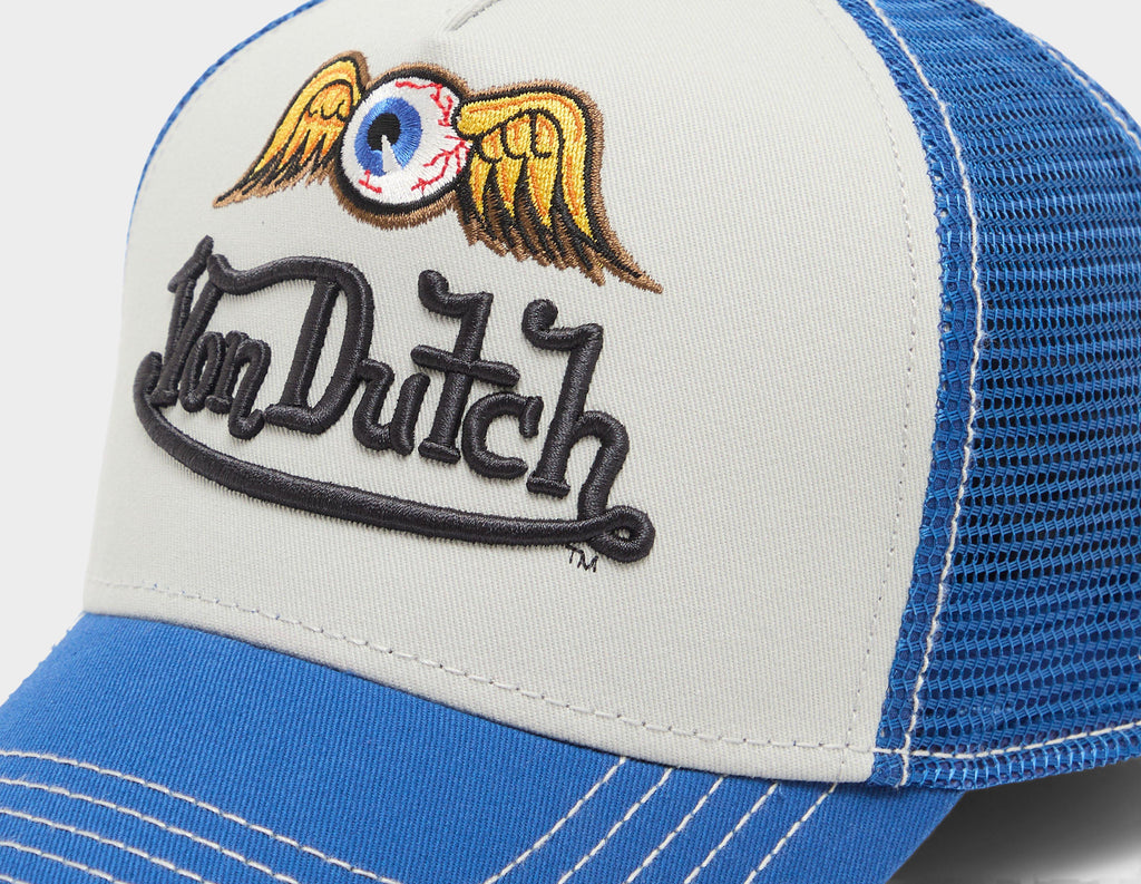 Von Dutch Heavy Embroidered Flying Eye Trucker Cap