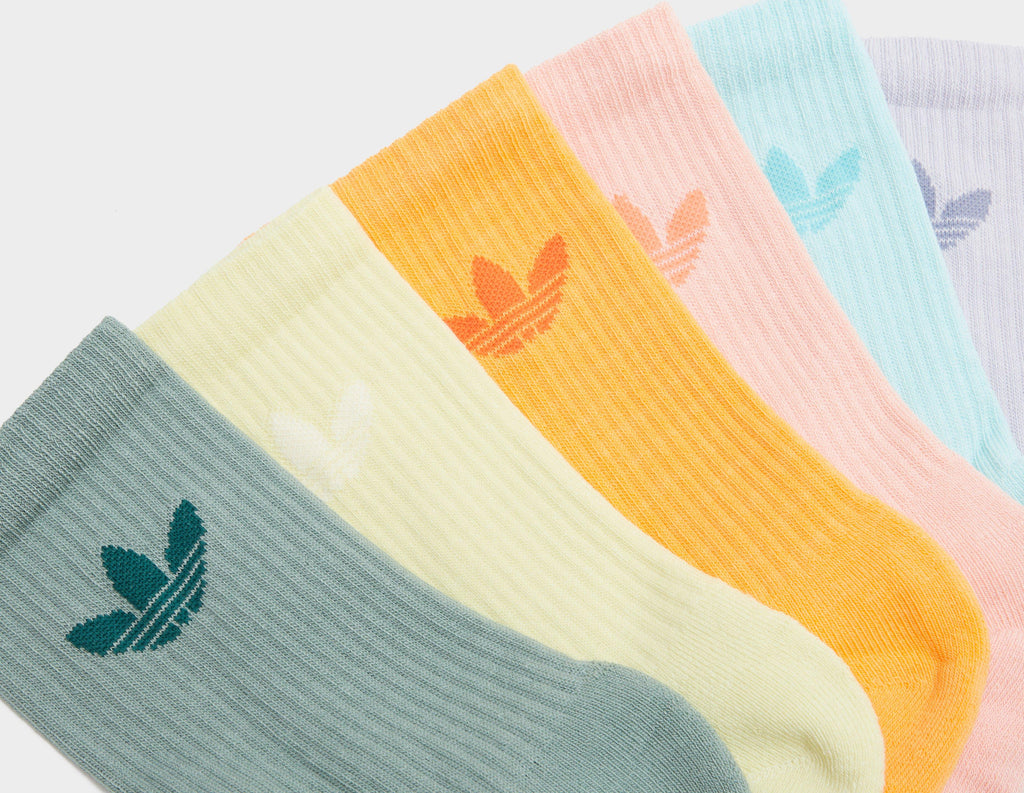 adidas Originals 6-Pack Trefoil Cushion Crew Socks