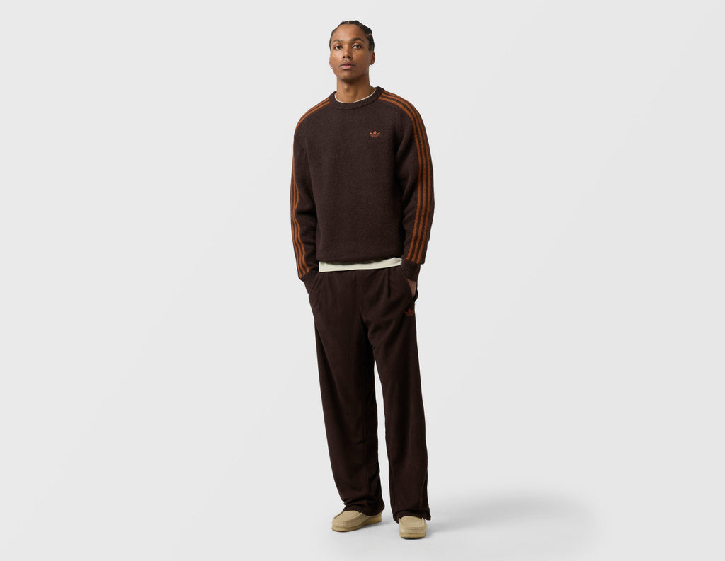 adidas Originals 3-Stripes Knit Crew Sweatshirt