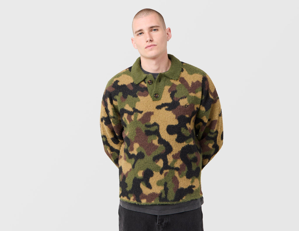 Home Grown Camo Knit Polo